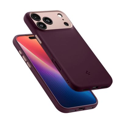 8. Etui Spigen Nano Pop Mag MagSafe na iPhone 17 Pro - bordowe