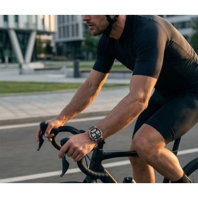 3. Smartwatch Gravity Srebrny Pasek + Bransoleta GT41-3