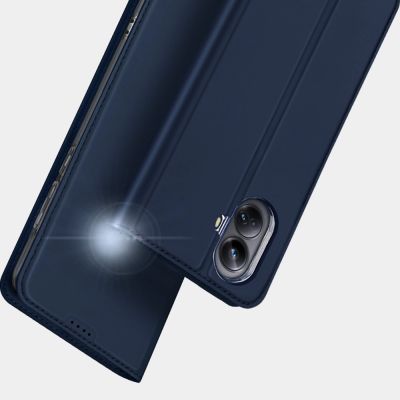 14. Dux Ducis Skin Pro etui do Realme 10 Pro+ pokrowiec z klapką portfel na kartę podstawka niebieskie