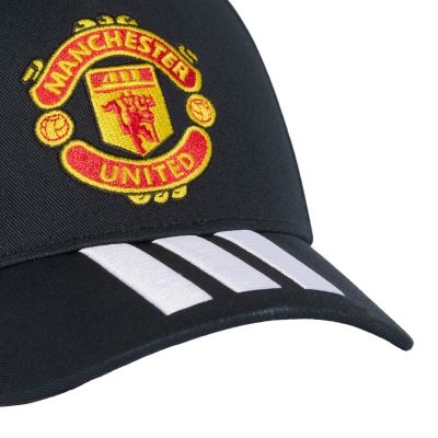 3. Czapka z daszkiem dla dzieci adidas Manchester United czarna KT0654