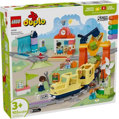 LEGO DUPLO 10428 Duży interaktywny pociąg miejski