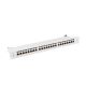 7. LANBERG PATCH PANEL 24 PORT 1U 19" KAT.7 FTP SZARY PPS7-1024-S
