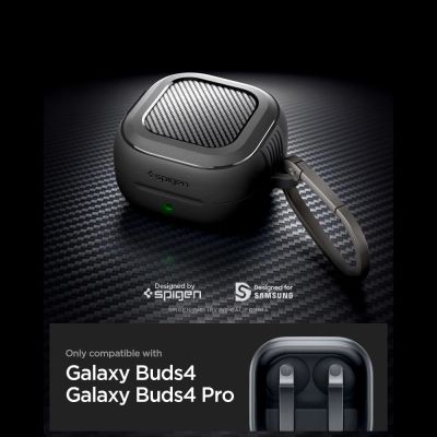 6. Etui Spigen Rugged Armor na Samsung Galaxy Buds 4 / 4 Pro - czarne matowe
