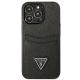 3. Etui Guess Saffiano Triangle Logo Cardslot na iPhone 13 / 13 Pro - czarne