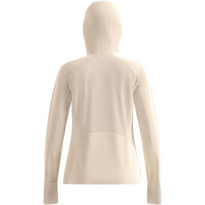 4. Bluza z kapturem damska Odlo X-ALP Mid layer hoody beżowa