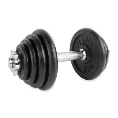 3. VIRTUFIT REGULOWANY ZESTAW HANTLI PRO - ZESTAW SZTANGI - ŻELIWO - 1 X 15 KG