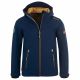 Kurtka softshellowa dziecięca TrollKids Kids Trollfjord Jacket mystic blue/golden yellow softshell granatowa (161-146)