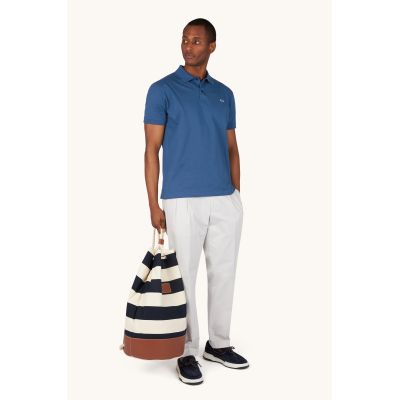 3. Torba z tkaniny unisex Paul&Shark granatowo-ecru 26418102-H21 - elegancka i praktyczna