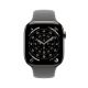 2. Apple Watch Series 11 GPS + Cellular 46mm koperta z naturalnego tytanu i sportowym paskiem w kolorze kamiennej szarości - S/M (MFCW4ZR/A)