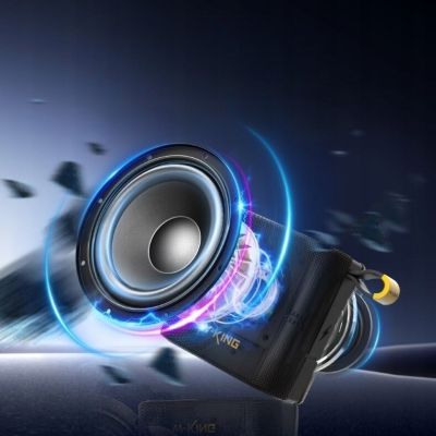 2. Głośnik bezprzewodowy Bluetooth W-KING D2 niebieski