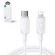 2. Kabel Joyroom Multi-Color Series A14 USB-C / Lightning 30W 1.2 m - biały