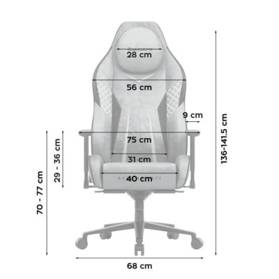 10. Fotel gamingowy Huzaro Force 8.3 Grey