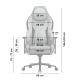 10. Fotel gamingowy Huzaro Force 8.3 Grey