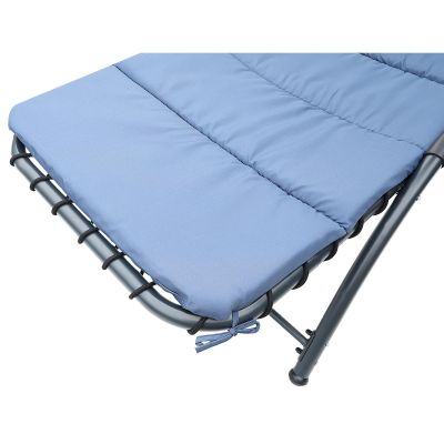 5. LEŻAK FOTEL Z PARASOLEM BERGAMO 200x125x180CM GRANAT