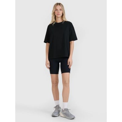 2. T-shirt oversize z nadrukiem damski 4F 4FRSS25TTSHF2692-20S