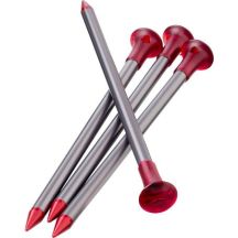 MSR Carbon-Core Kołek Aluminium, Włókno węglowe Czerwony, Srebrny 4 szt.