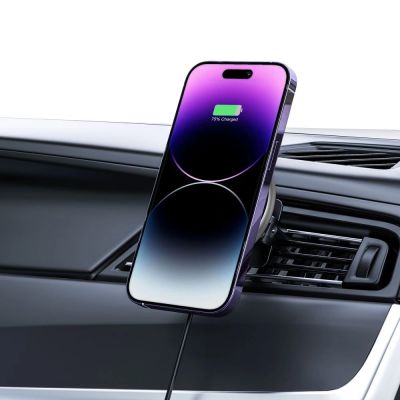 8. Uchwyt Tech-Protect A2 samochodowy na telefon z ładowarką indukcyjną MagSafe 15W na kratkę nawiewu - czarny