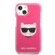 3. Etui Karl Lagerfeld Choupette Head na iPhone 13 mini - fuksjowy