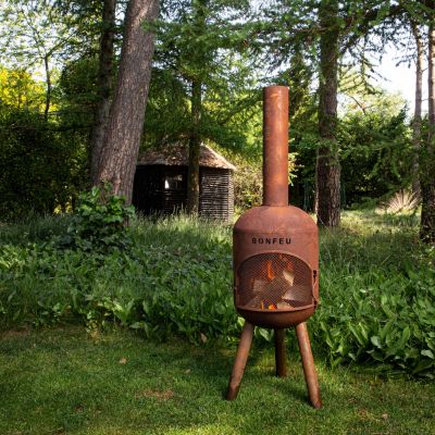 3. Kominek ogrodowy Bonfeu Bonsolo rdzawy 3401R