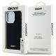 8. Etui DKNY Plain Logo MagSafe na iPhone 15 Pro - czarne
