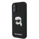 3. Etui Karl Lagerfeld Silicone Karl Head Print MagSafe na iPhone 16 - czarne
