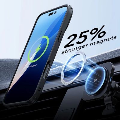 4. Zestaw etui ESR Classic Hybrid Kickstand Halolock MagSafe + Szkło hartowane na iPhone 16 Pro - przezroczyste