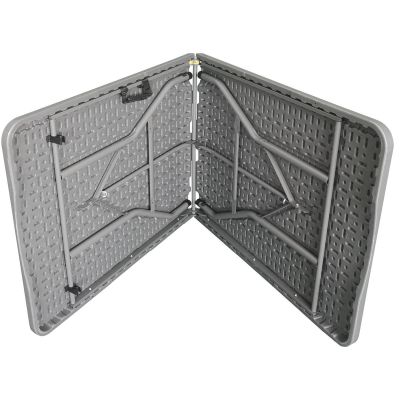 16. STÓŁ CATERINGOWY SKŁADANY W WALIZKĘ 180x70CM MAX.100KG SZARY