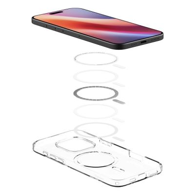 6. Etui Spigen Liquid Crystal Mag MagSafe na iPhone 16 Pro - przezroczyste