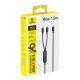 3. Kabel Baseus Flash 4 140W 2w1 USB-C do USB-C + USB-C 1.5 m - czarny