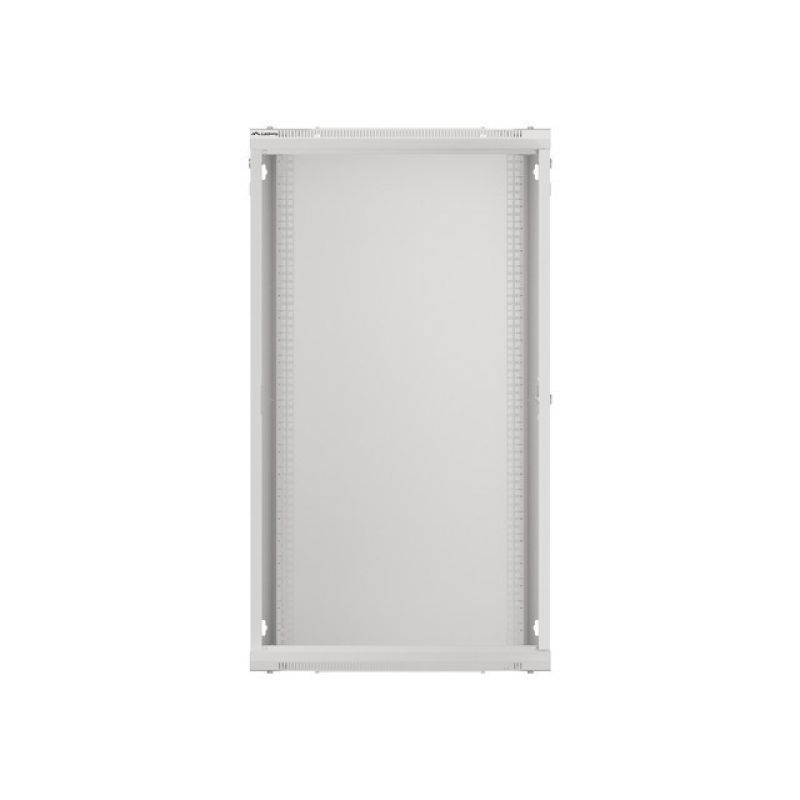 10. Szafa rack Lanberg WF01-6422-10S (22U; 1080mm / 600mm / 450 mm; wisząca; Szklane; 19''; kolor szary)