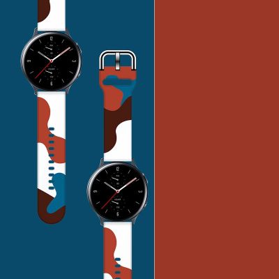 3. Pasek Strap Moro do Samsung Galaxy Watch 40 / 41 / 42 / 43 / 44 mm silikonowa bransoletka opaska do zegarka - wzór 8