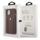 7. Etui BMW Leather Curve Perforate na iPhone 13 mini - czerwone