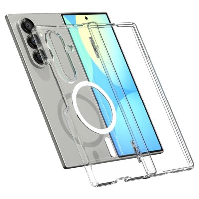 15. Etui Spigen Tough Armor Pro Mag MagSafe na Samsung Galaxy Z Fold 7 - przezroczysto-białe