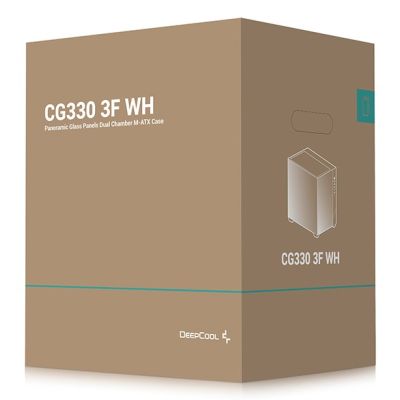 10. DeepCool CG330 3F WH Tower Biały