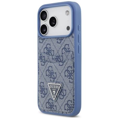 2. Etui Guess 4G nauble Card Triange na iPhone 18 Pro / 17 Pro - niebieskie