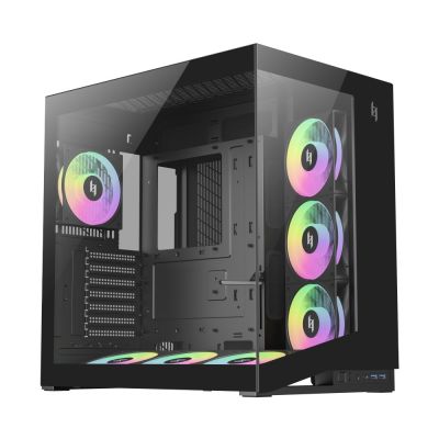 2. GameMax NEX C56 BK zabezpieczenia & uchwyty komputerów Midi Tower Czarny