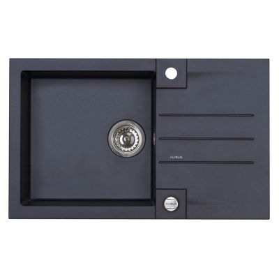 SINK WITH A SIPHON (ROCK 130 91 BLACK