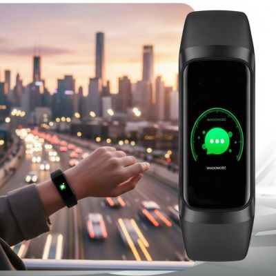 6. Smartband Gravity Czarny GT40-1