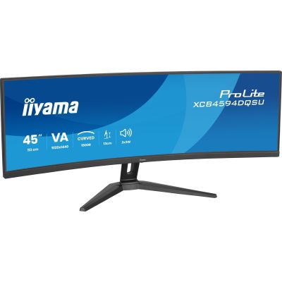 3. iiyama ProLite XCB4594DQSU-B1 monitor komputerowy 113 cm (44.5") 5120 x 1440 px Dual QHD LED Czarny