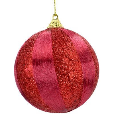 3. BOMBKA PLASTIKOWA BEZPIECZNA 8CM CZERWONA 6SZT STRIPES MICA