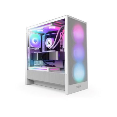 10. NZXT H5 Flow RGB Midi Tower Biały