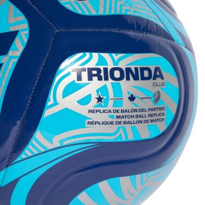 4. Piłka nożna adidas World Cup 26 Trionda Club niebieska JD8027