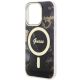 6. Etui Guess Golden Marble MagSafe na iPhone 14 Pro - czarne