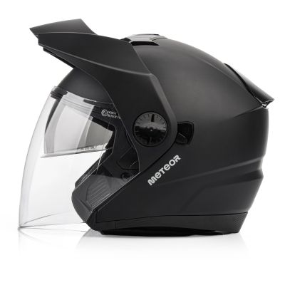 11. Kask motocyklowy Meteor Hekato M 57-58 cm czarny