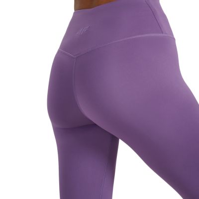 12. Legginsy damskie 4F FNK F360 fioletowe 4FWAW25TFTIF360 53S