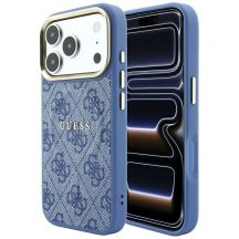 Etui Guess Embossed 4G Classic MagSafe na iPhone 17 Pro / 18 Pro - niebieskie