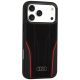 2. Etui Audi R8 Genuine Leather MagSafe na iPhone 18 Pro Max / 17 Pro Max - czarno-czerwone