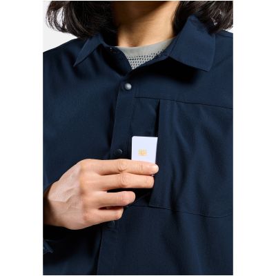 Koszula z długim rękawem męska Odlo Shirt l/s ESSENTIAL niebieska