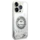 4. Etui Karl Lagerfeld Liquid Glitter RSG na iPhone 14 Pro - srebrne