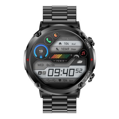 4. Smartwatch Gravity GT21-1+ Czarny Pasek Silikonowy